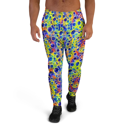 Electric Bubbles on a Men's Joggers