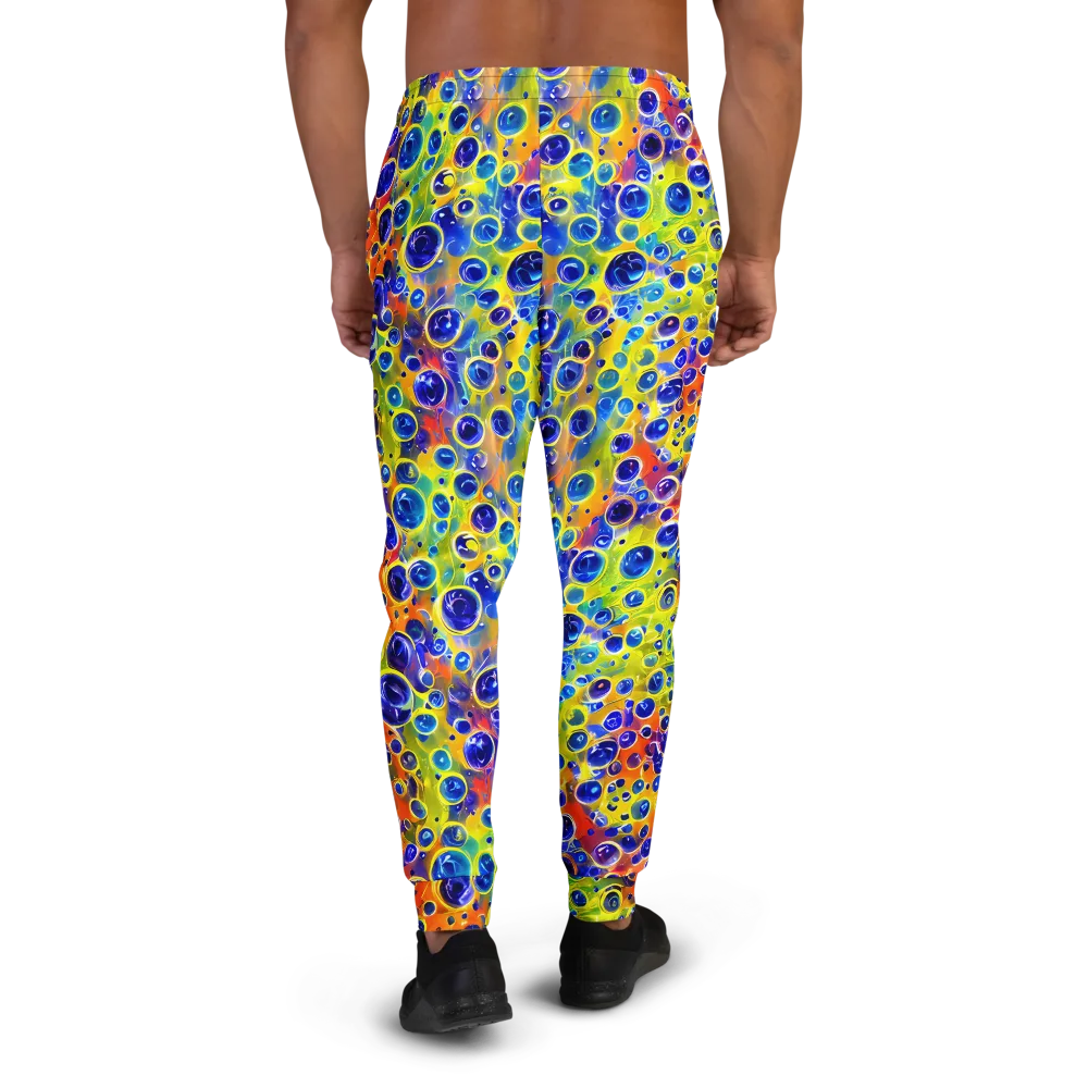Electric Bubbles on Men's Joggers — Back