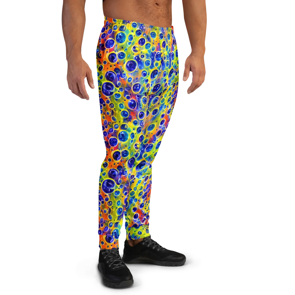 Electric Bubbles on Men's Joggers — Right