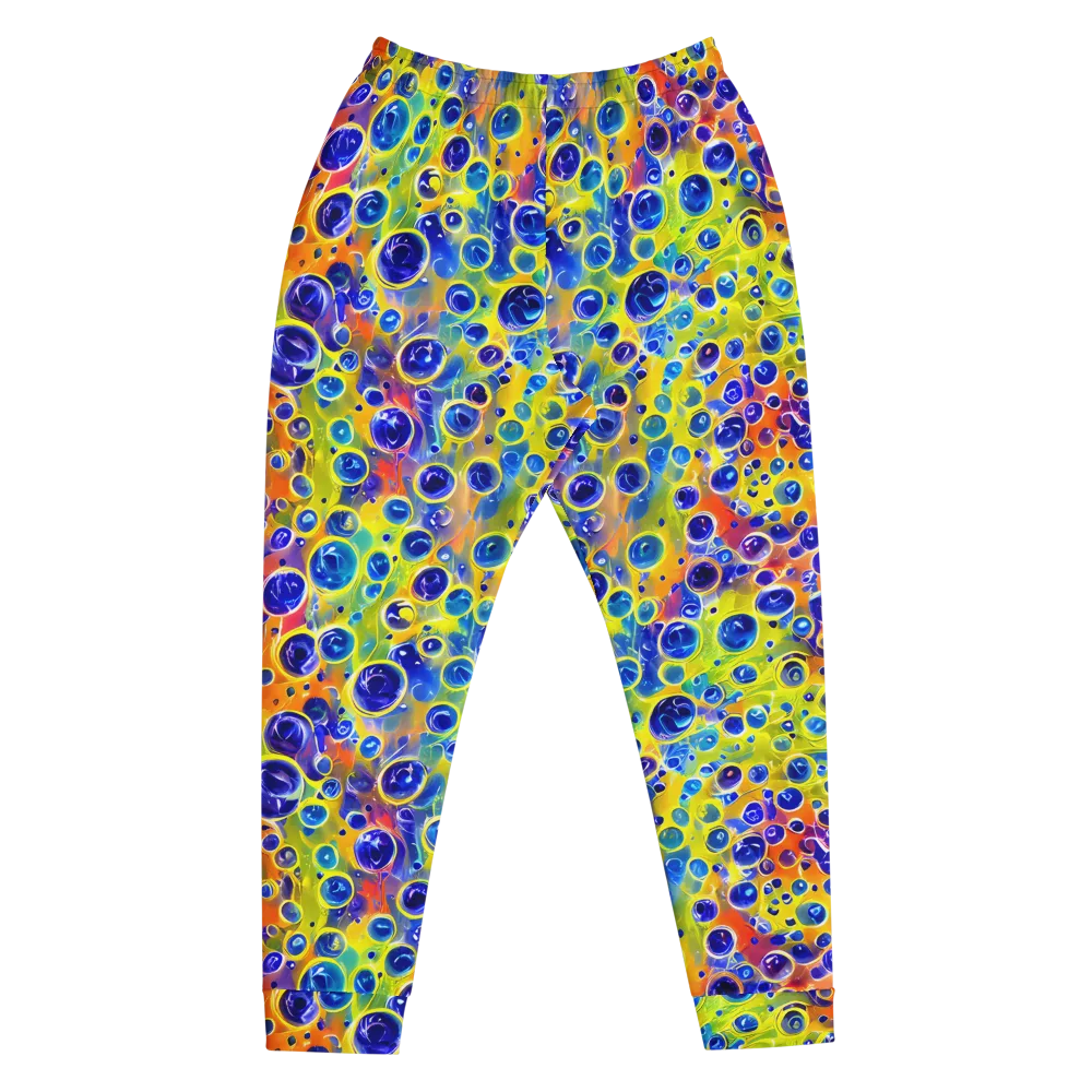 Electric Bubbles on Men's Joggers — Front