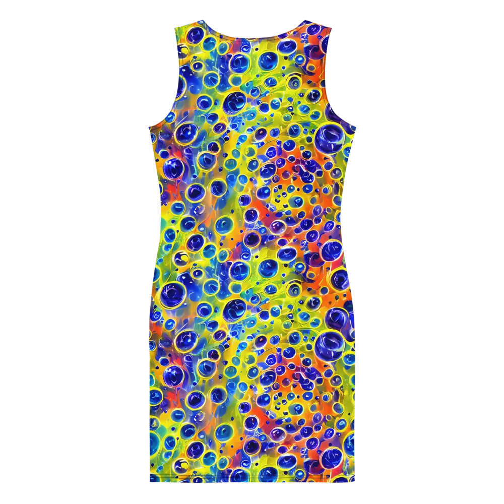 Electric Bubbles on Bodycon Dress — Back