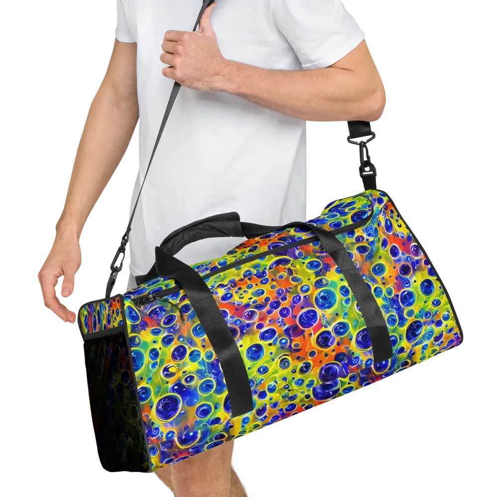 Electric Bubbles on Duffle Bag — Right Front