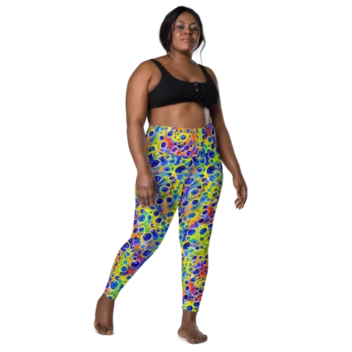 Electric Bubbles on a Leggings with Pockets