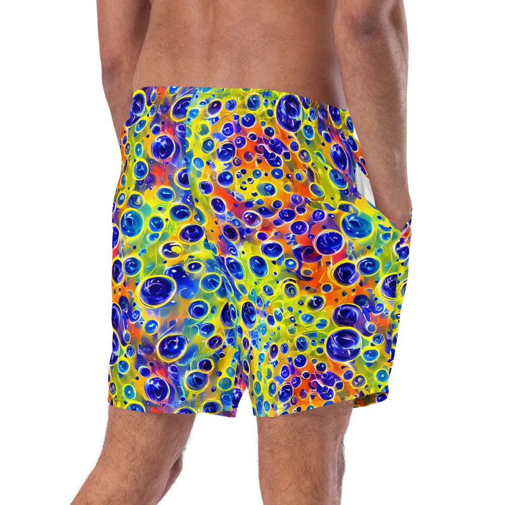 Electric Bubbles on Swim Trunks — Right Back