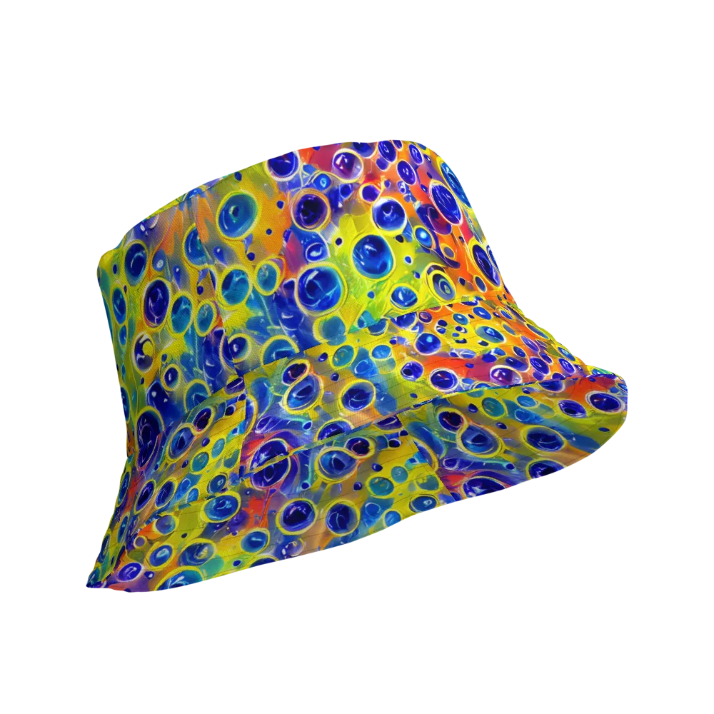 Electric Bubbles on Reversible Bucket Hat — Product details Outside