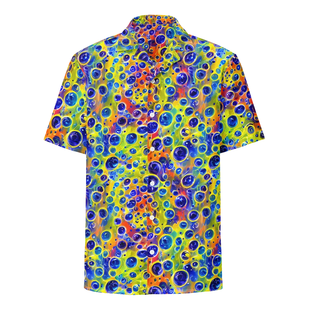 Electric Bubbles on Button Shirt — Front