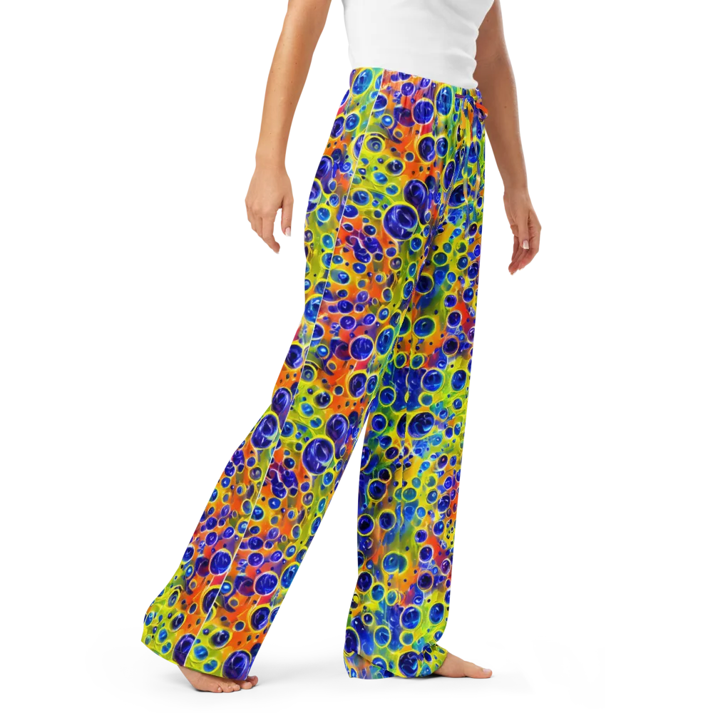 Electric Bubbles on Women's Pajama Pants — Right Front