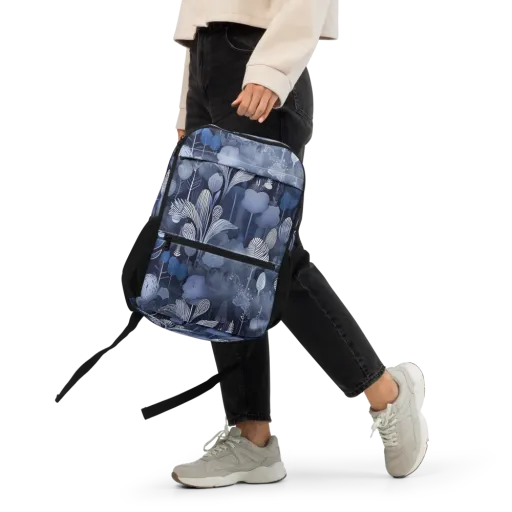 Blue Velvet Garden on a Utility Backpack