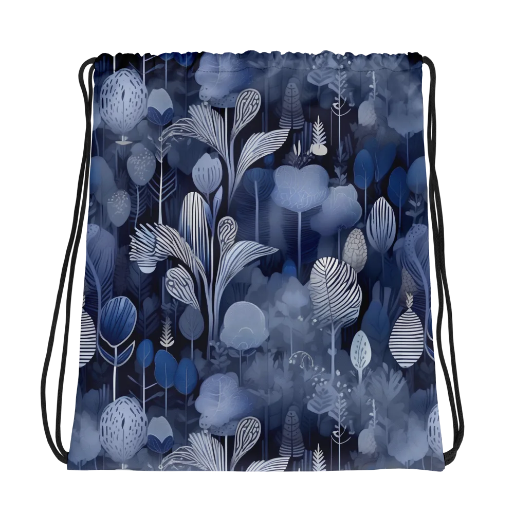 Blue Velvet Garden on Drawstring Bag — Photo