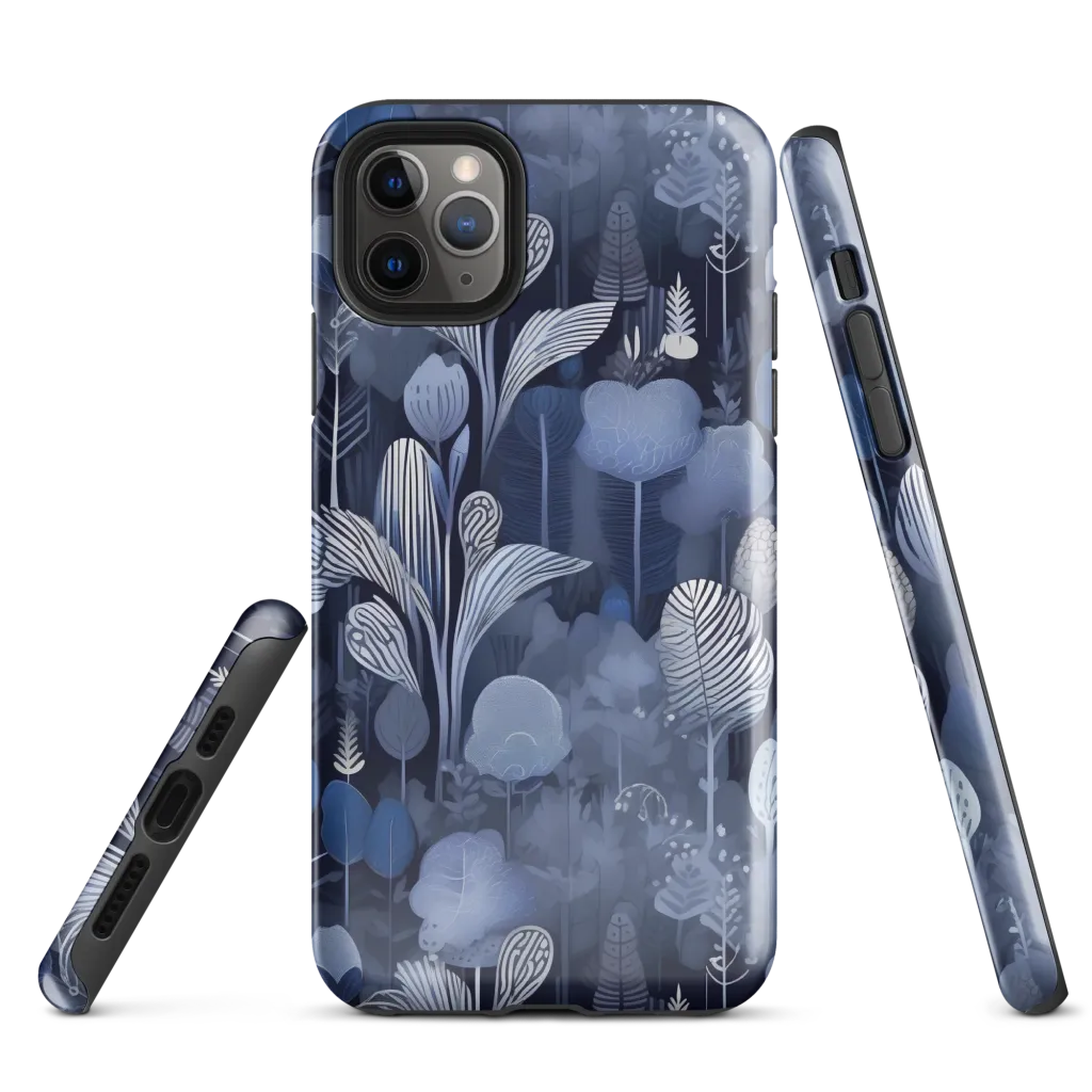 Blue Velvet Garden on Tough Case for iPhone® — Front