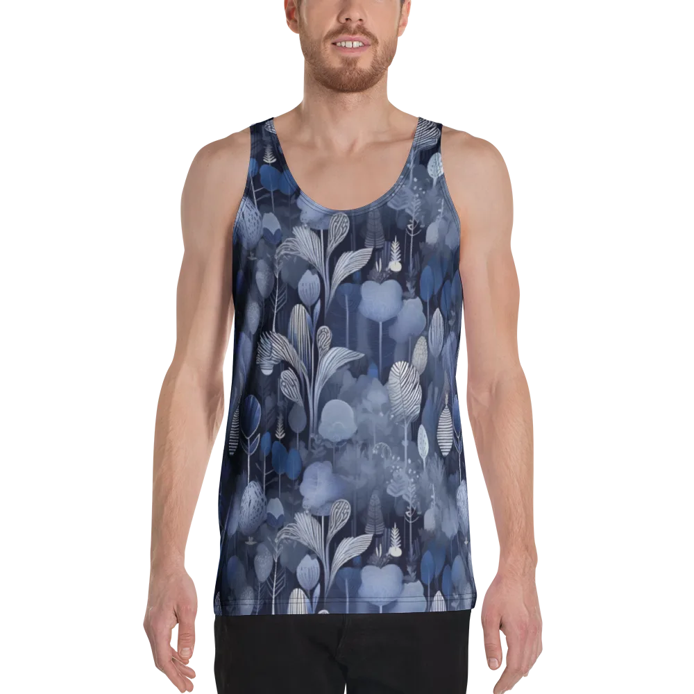Blue Velvet Garden on Men's Tank Top — Front