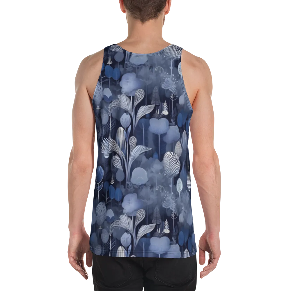 Blue Velvet Garden on Men's Tank Top — Back