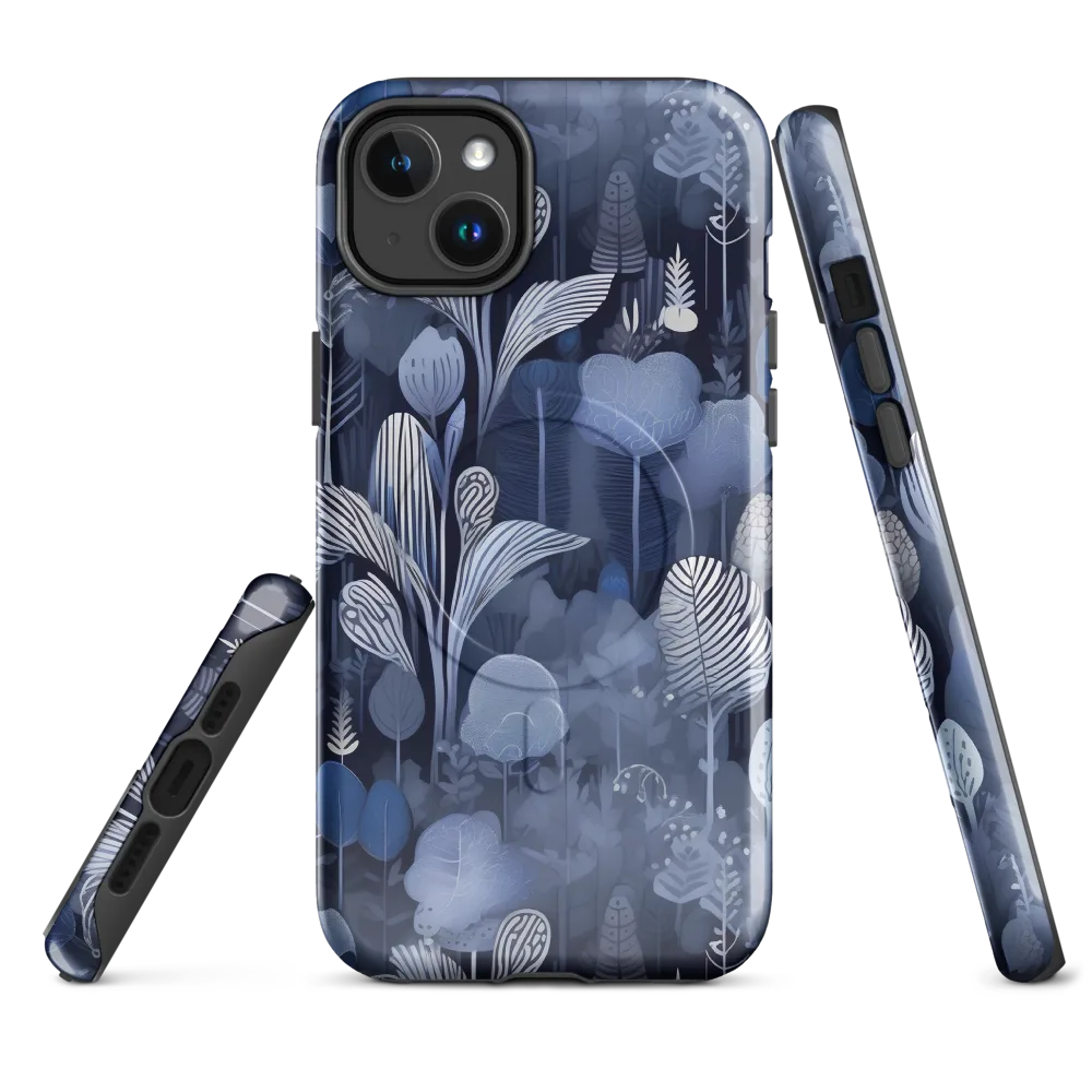 Blue Velvet Garden on MagSafe Tough Case for iPhone® — Front