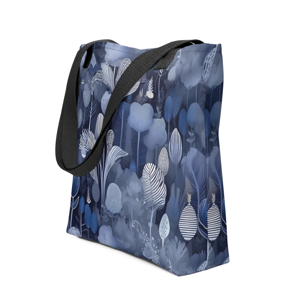 Blue Velvet Garden on Tote Bag — Front
