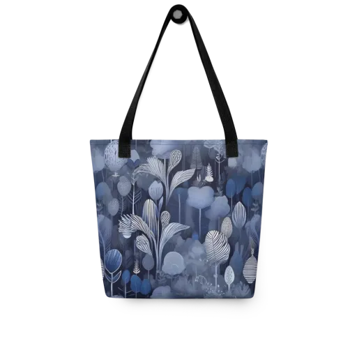 Blue Velvet Garden on a Tote Bag