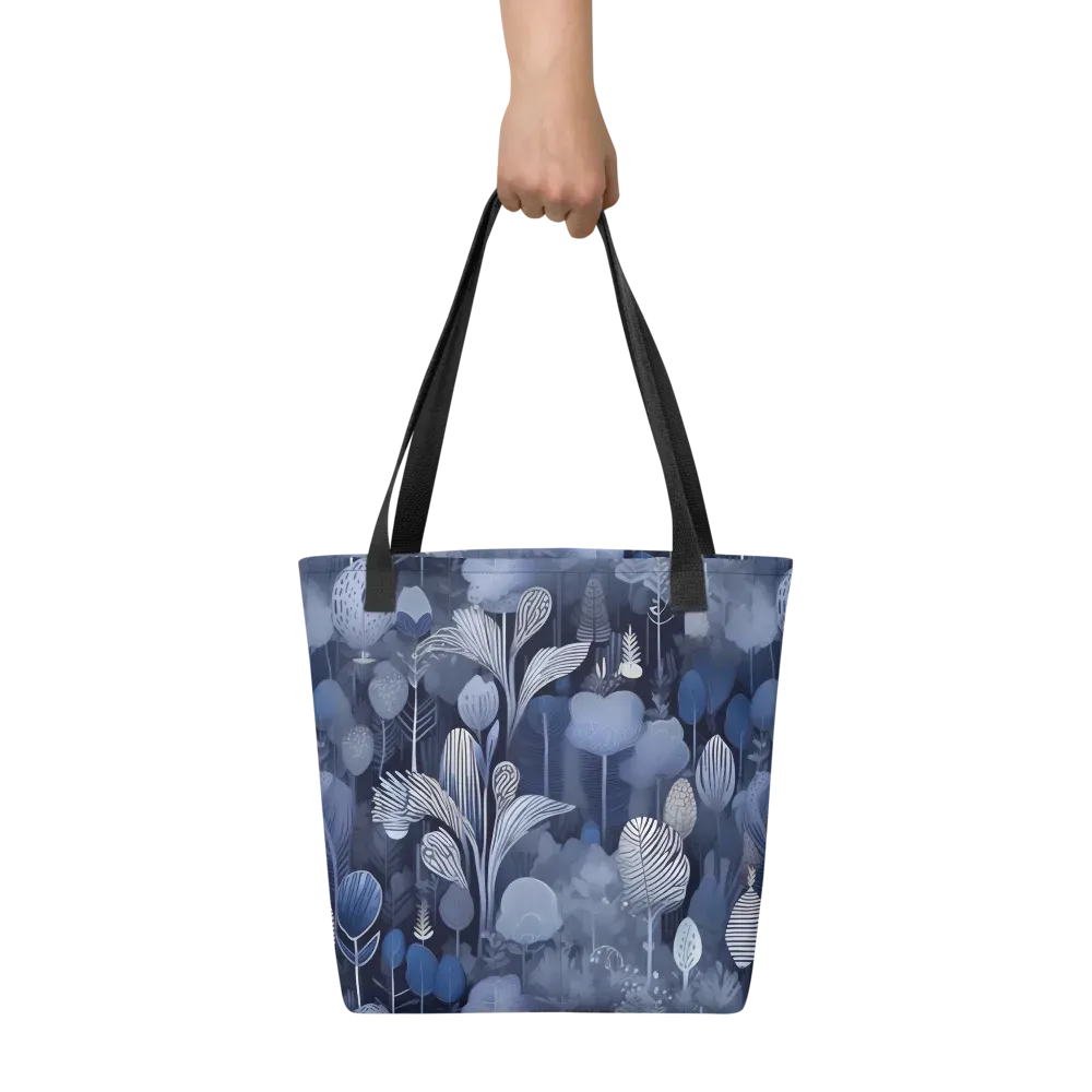 Blue Velvet Garden on Tote Bag — Front