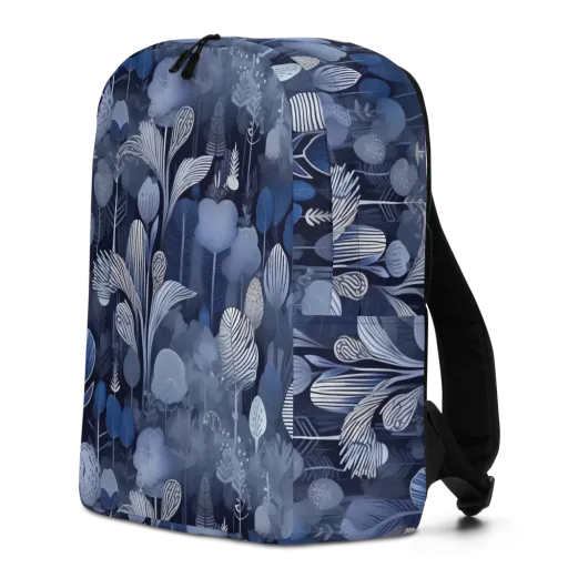 Blue Velvet Garden on a Minimalist Backpack