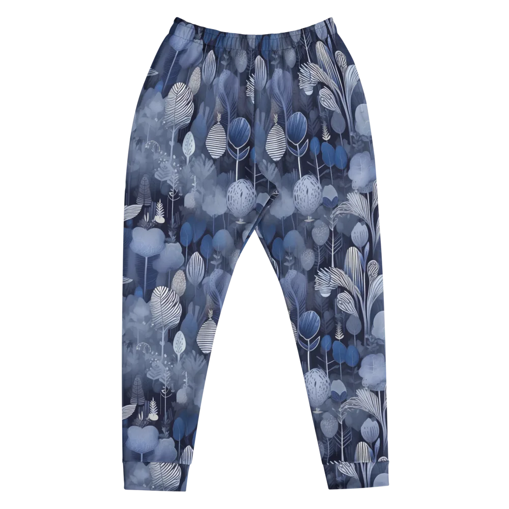 Blue Velvet Garden on Men's Joggers — Front