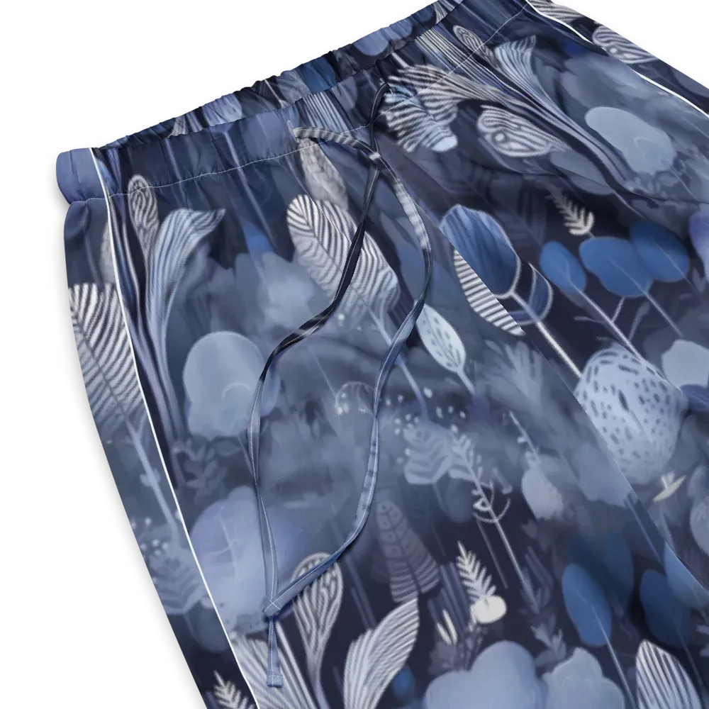 Blue Velvet Garden on Women's Pajama Pants — Product details