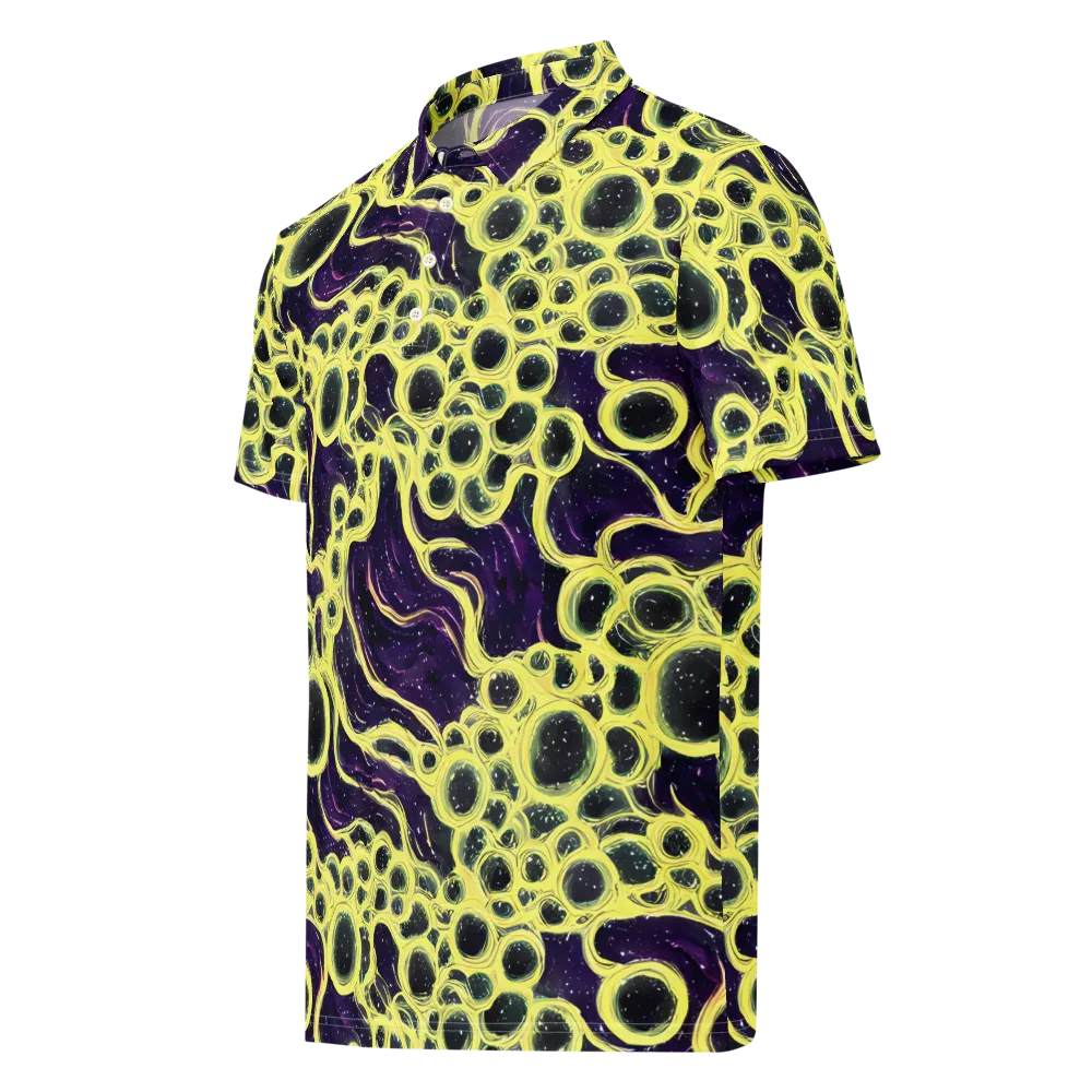 Solar Cells on Men's Slim Fit Polo Shirt — Left Front