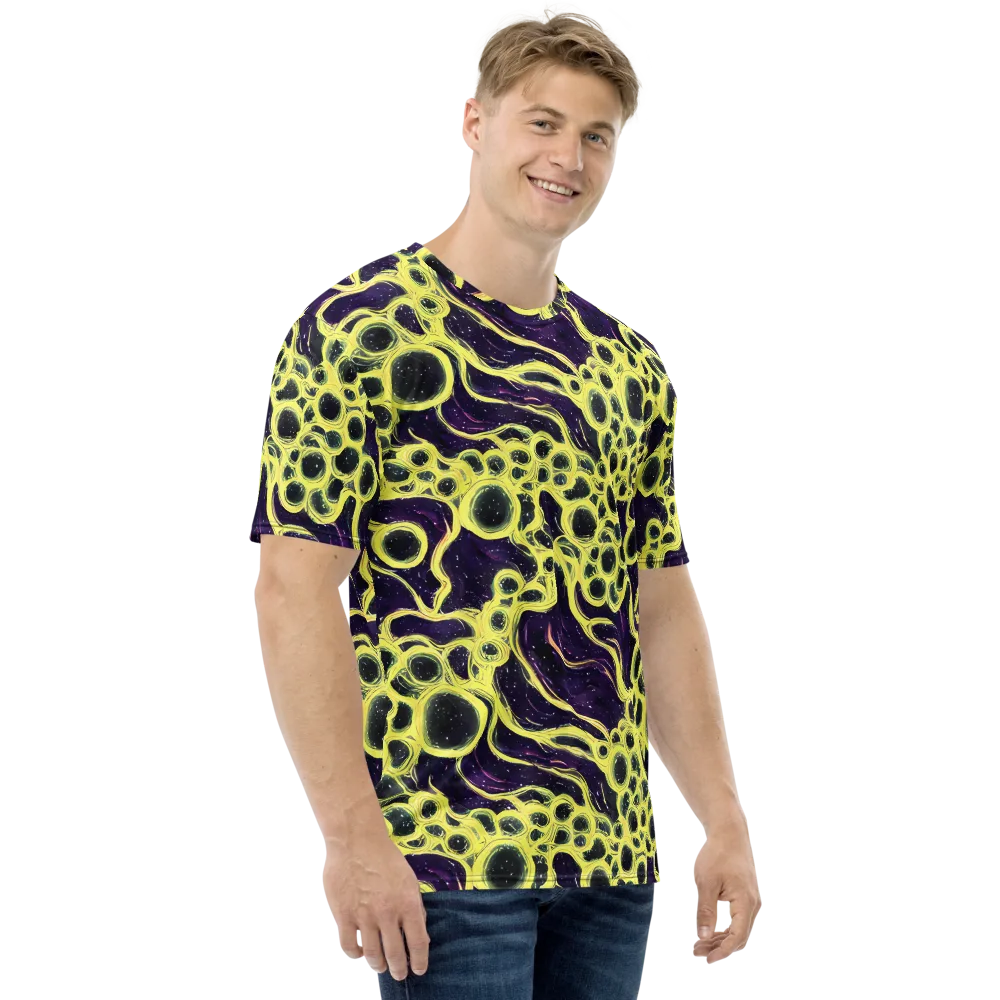 Solar Cells on Men's Crew Neck T-Shirt — Right