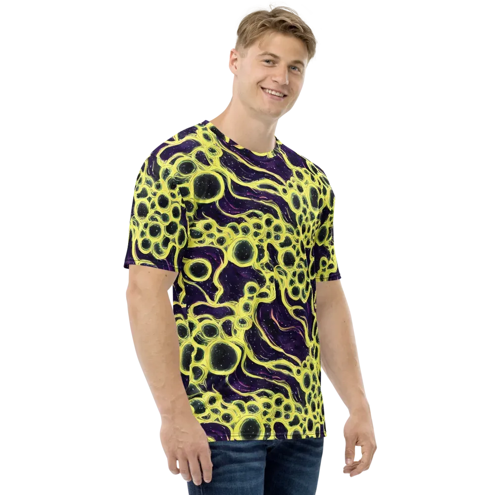 Solar Cells on Men's Crew Neck T-Shirt — Right