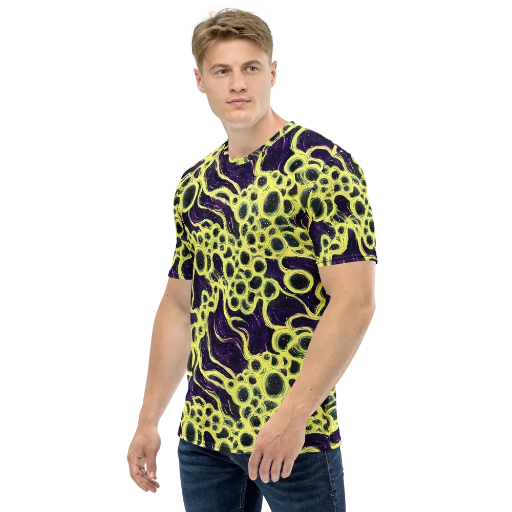 Solar Cells on Men's Crew Neck T-Shirt — Left