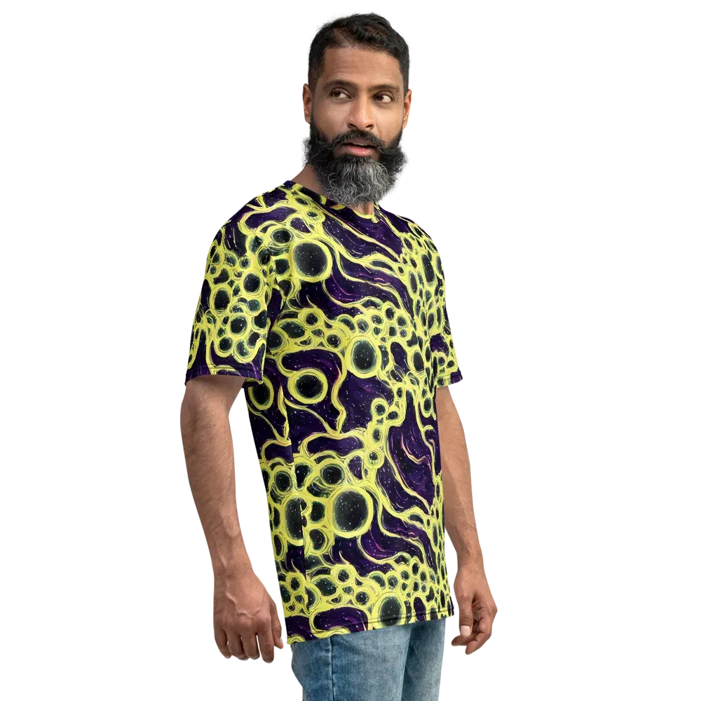 Solar Cells on Men's Crew Neck T-Shirt — Right