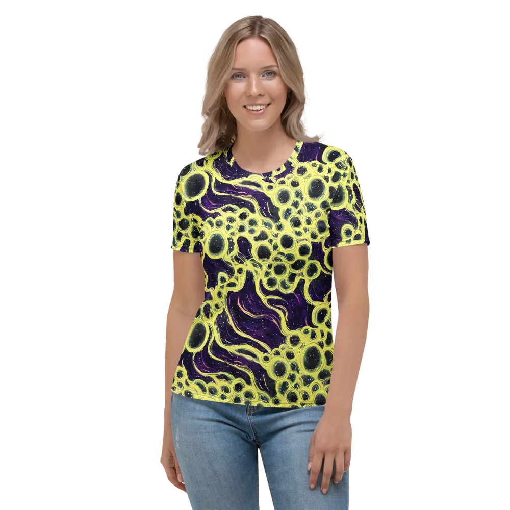 Solar Cells on Women's Crew Neck T-Shirt — Front
