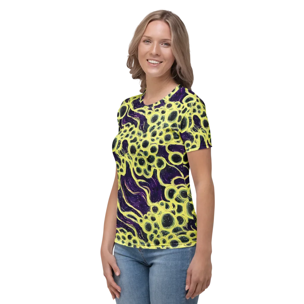Solar Cells on Women's Crew Neck T-Shirt — Left