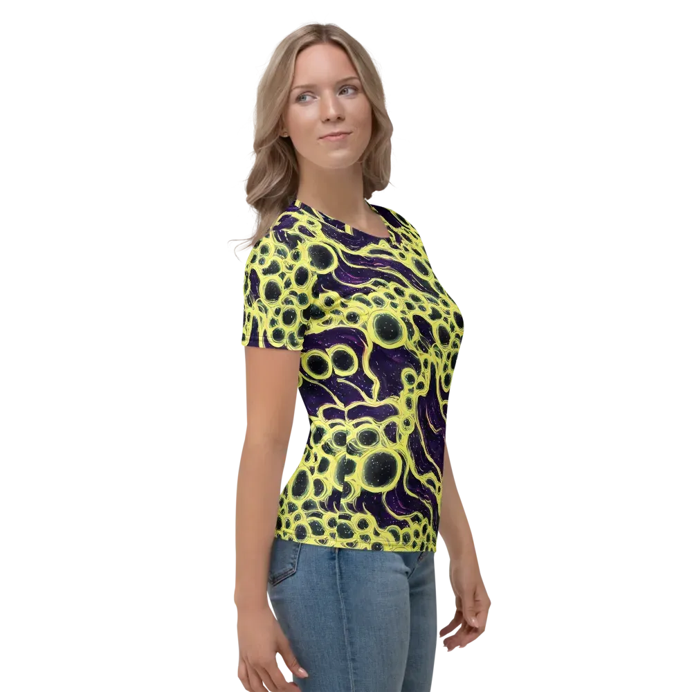 Solar Cells on Women's Crew Neck T-Shirt — Right
