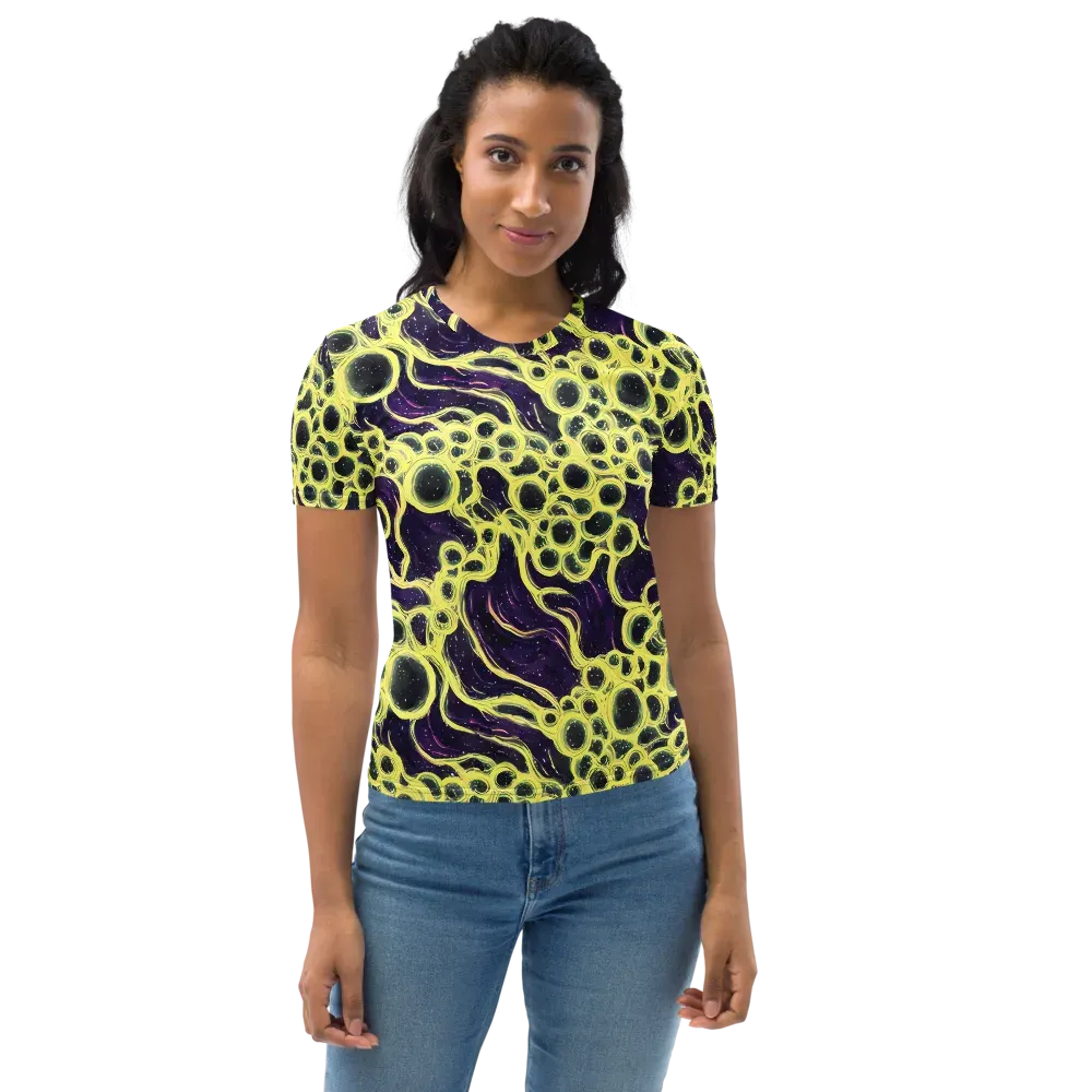 Solar Cells on Women's Crew Neck T-Shirt — Front