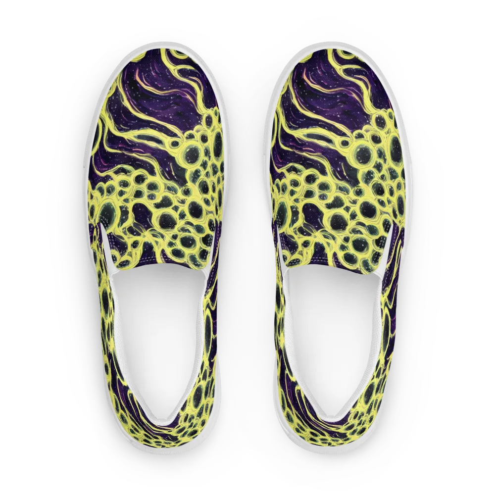 Solar Cells on Men's Slip-On Canvas Shoes — Front