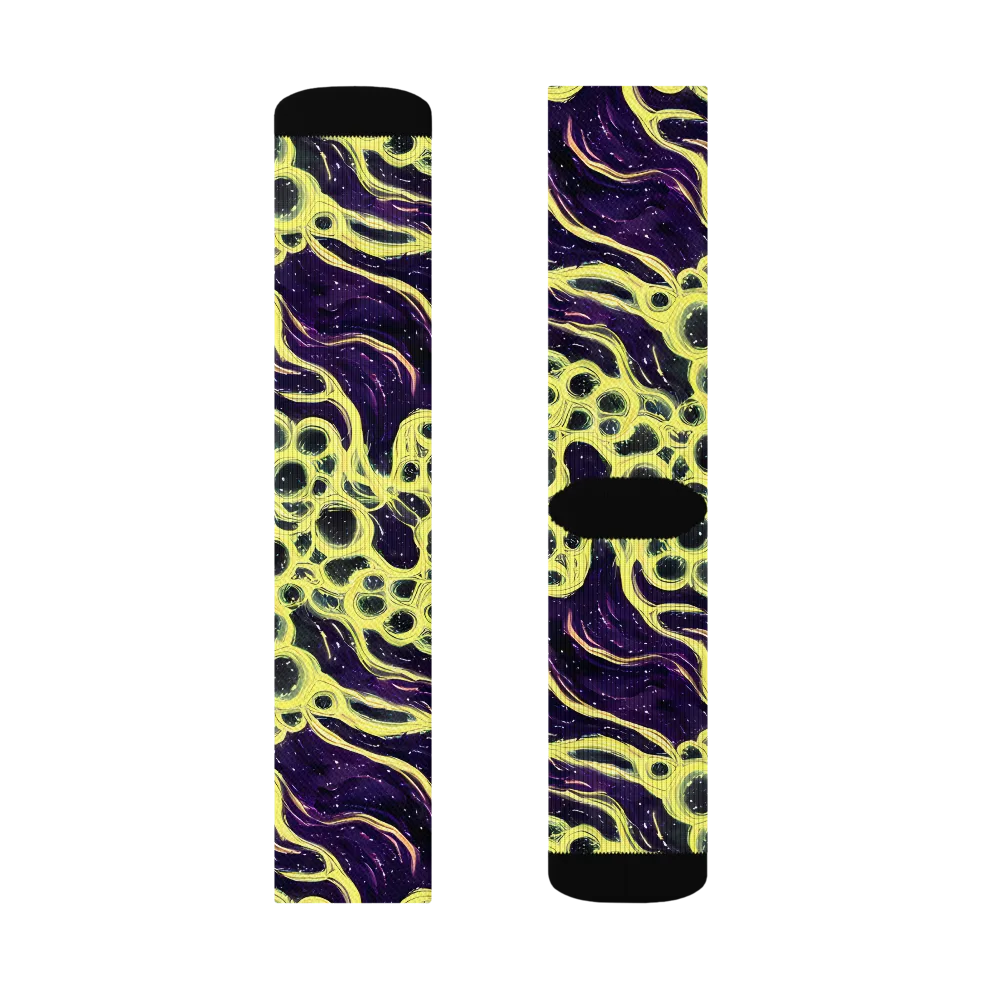 Solar Cells on Socks — Left Sock