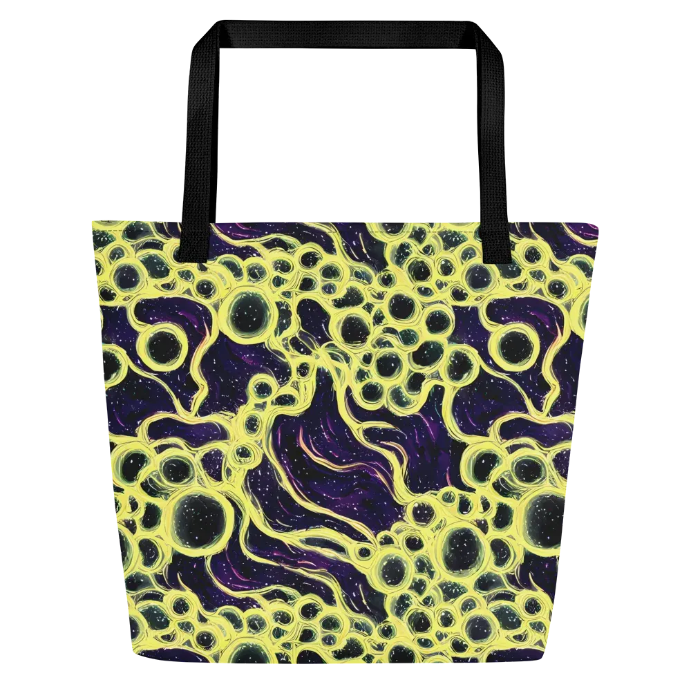 Solar Cells on Large Tote Bag W/ Pocket — Front
