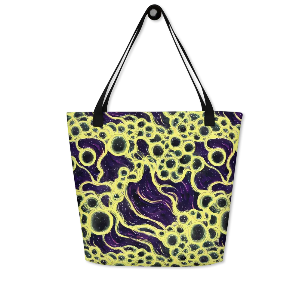 Solar Cells on Large Tote Bag W/ Pocket — Front