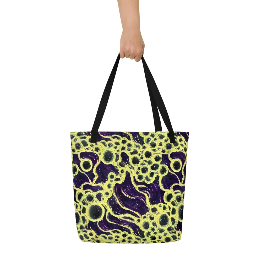 Solar Cells on Large Tote Bag W/ Pocket — Front