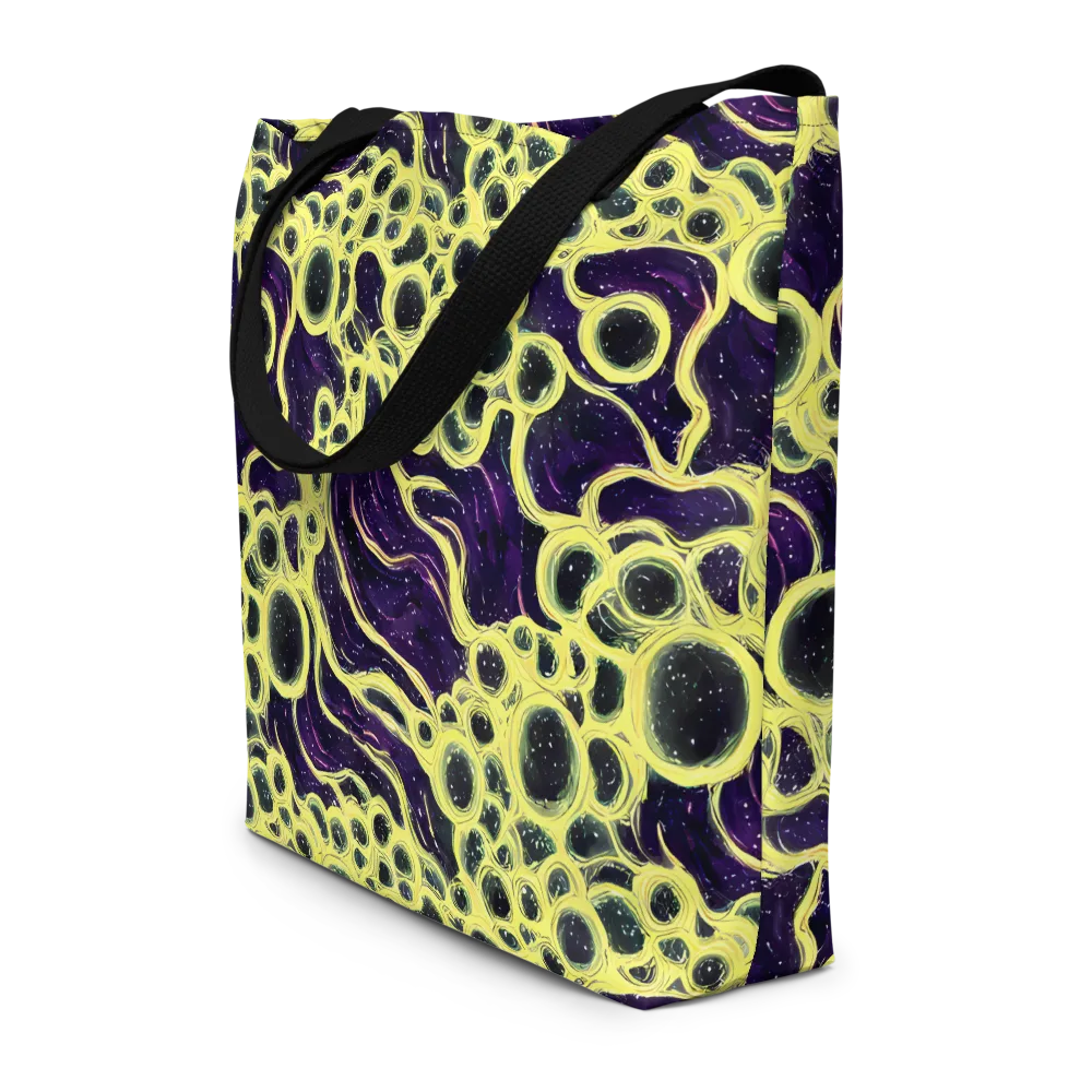 Solar Cells on Large Tote Bag W/ Pocket — Front