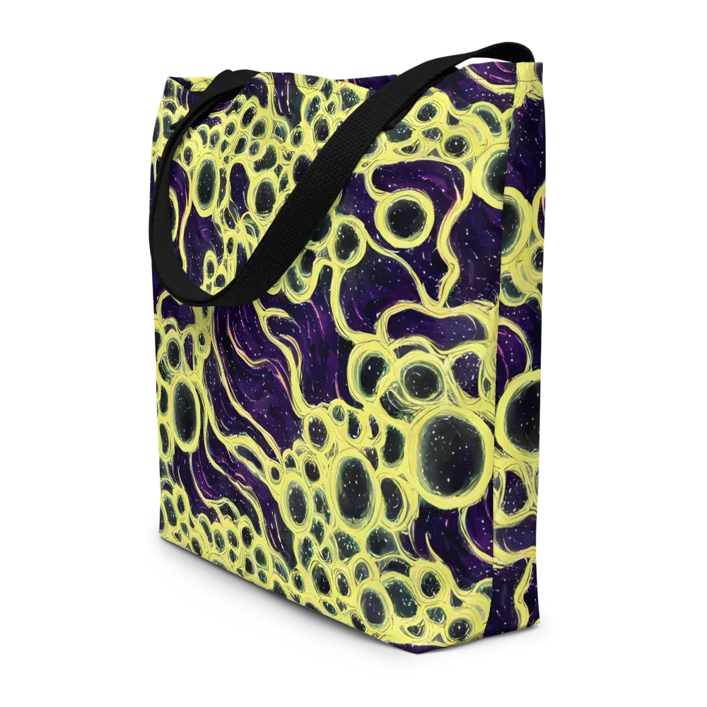 Solar Cells on Large Tote Bag W/ Pocket — Front