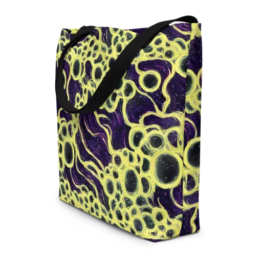 Solar Cells on a Large Tote Bag W/ Pocket