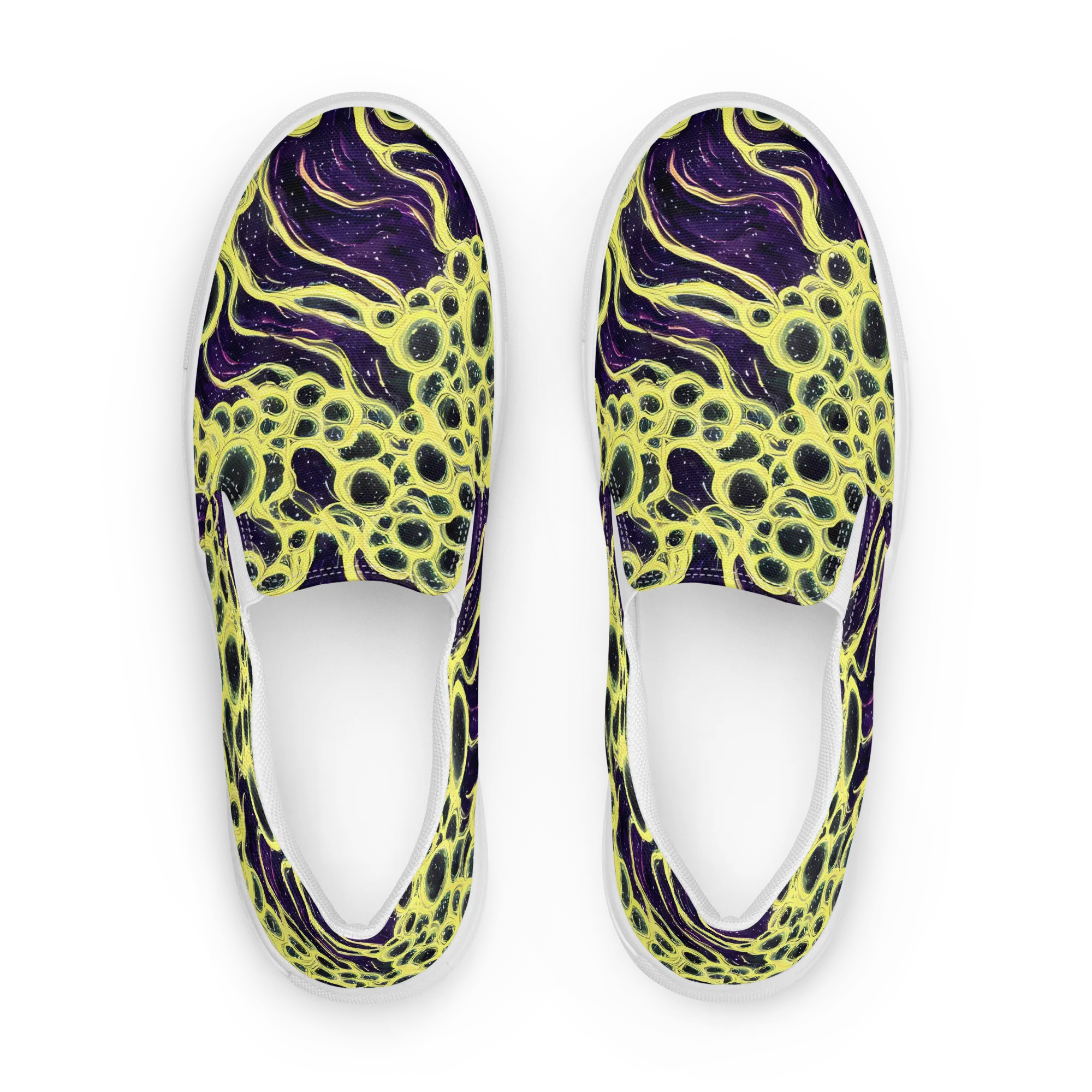 Solar Cells on Women's Slip-On Canvas Shoes — Front