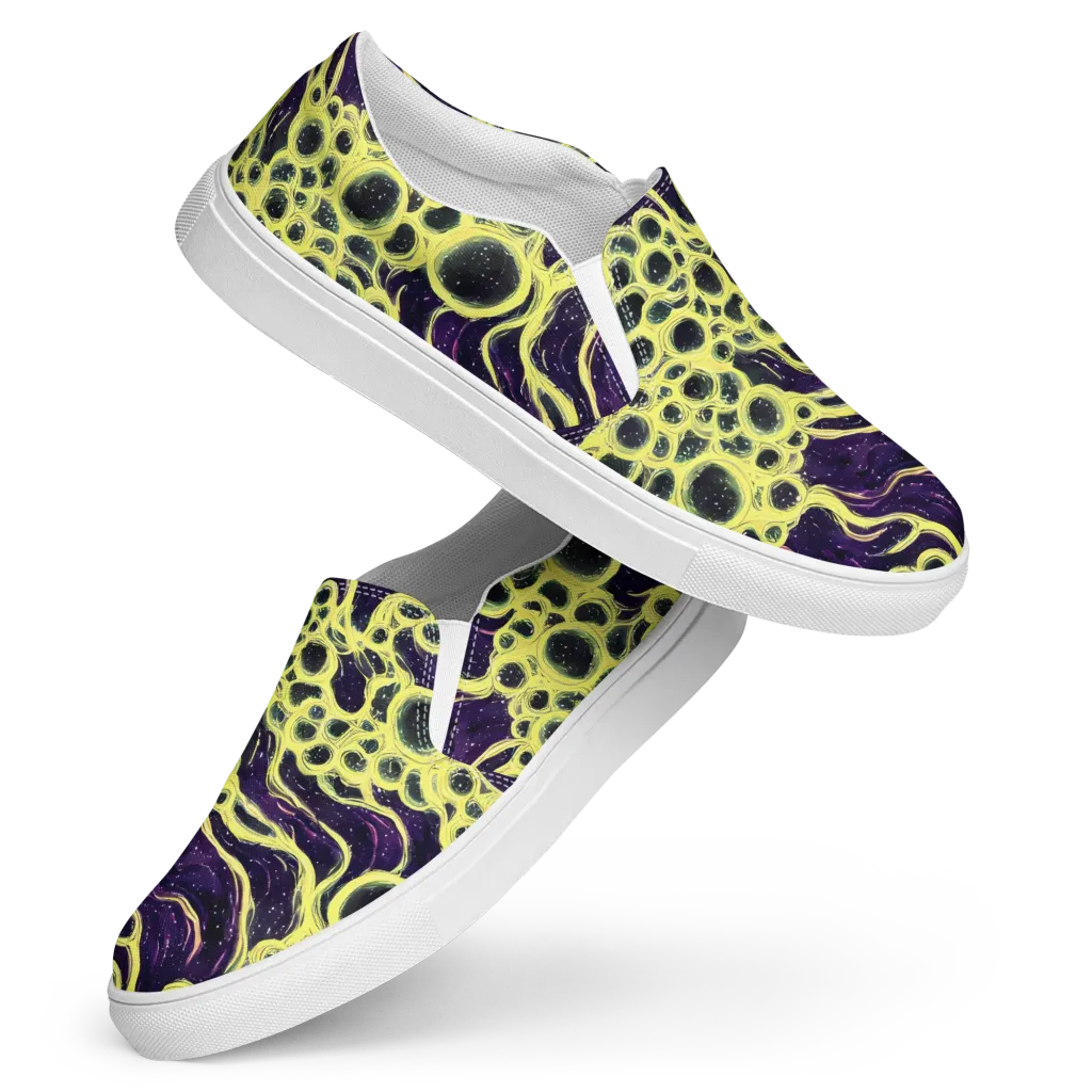 Solar Cells on Women's Slip-On Canvas Shoes — Front