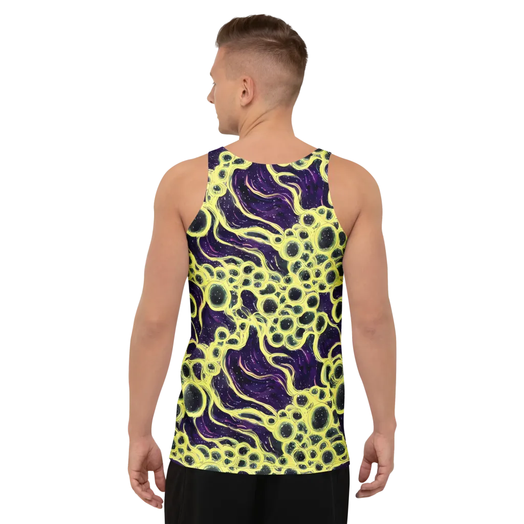 Solar Cells on Men's Tank Top — Back
