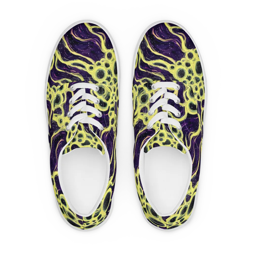 Solar Cells on Men's Lace-Up Canvas Shoes — Front