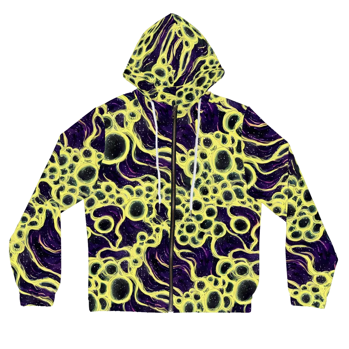 Solar Cells on Women's Full-Zip Hoodie — Front