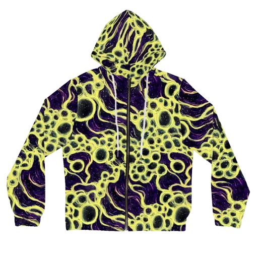 Solar Cells on a Women's Full-Zip Hoodie