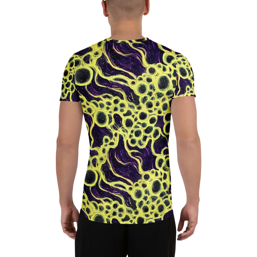 Solar Cells on Men's Athletic T-Shirt — Back