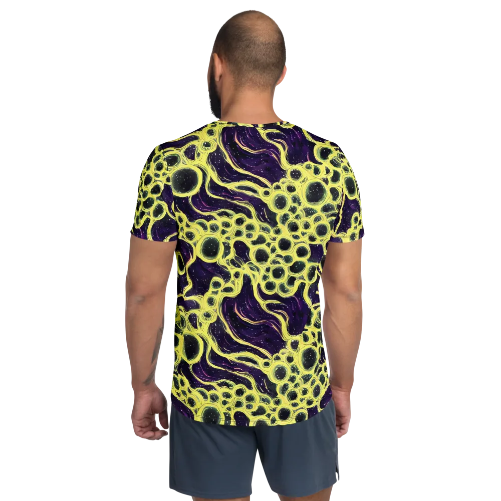 Solar Cells on Men's Athletic T-Shirt — Back