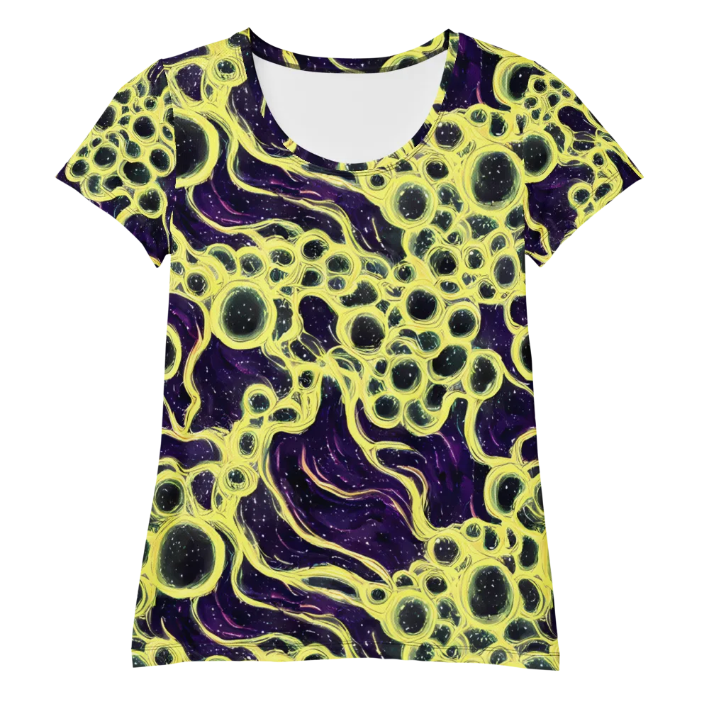 Solar Cells on Women's Athletic T-Shirt — Front
