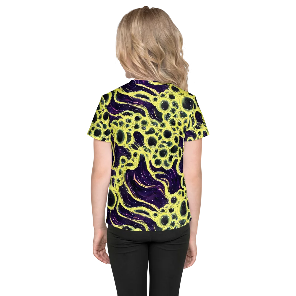 Solar Cells on Kids Crew Neck T-Shirt — Back